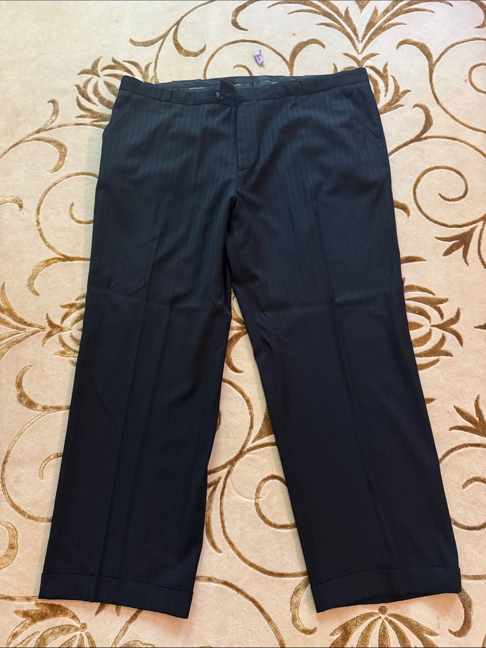 Jos. A. Bank Men's Black Pinstripe Dress Pants